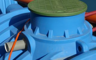 Zbiralnik za vodo polietilen, detajl dotoka